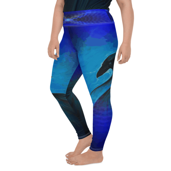 Corvus All-Over Print Plus Size Leggings - Image 4