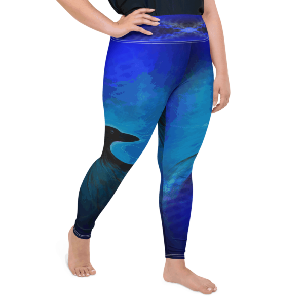 Corvus All-Over Print Plus Size Leggings - Image 3