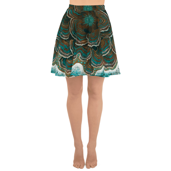 Trametes Versicolor Skater Skirt