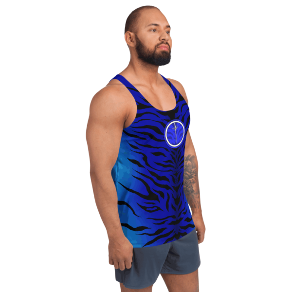 Silver Rapier Tyger Unisex Tank Top - Image 4