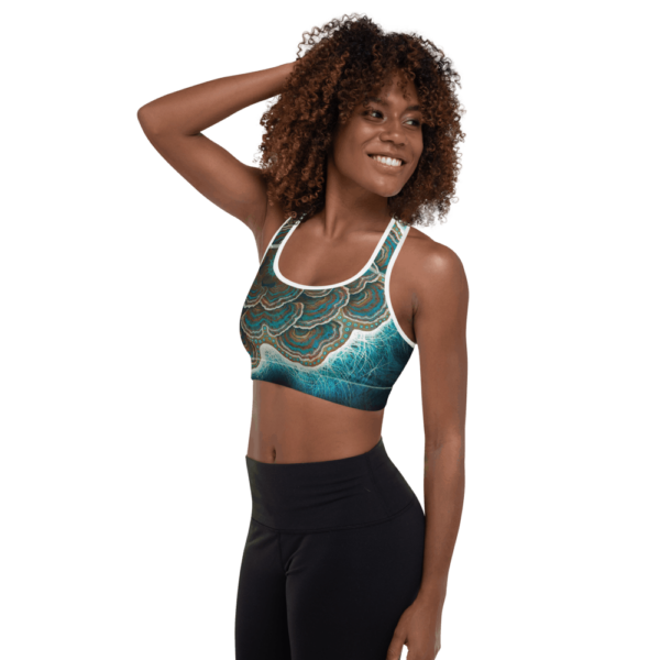 Trametes Versicolor Padded Sports Bra - Image 2