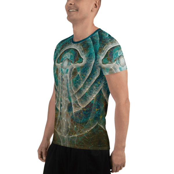 One Giant Consciousness All-Over Print Men's Athletic T-shirt - Image 4