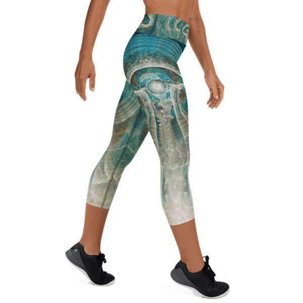 One Giant Consciousness Yoga Capri Leggings - Image 3