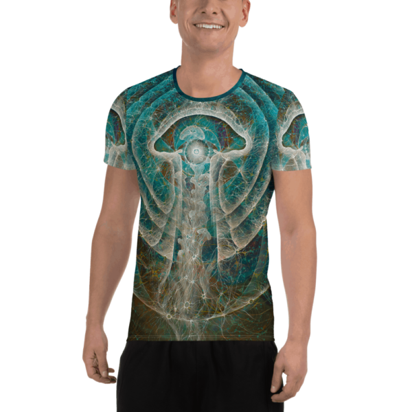 One Giant Consciousness All-Over Print Men's Athletic T-shirt