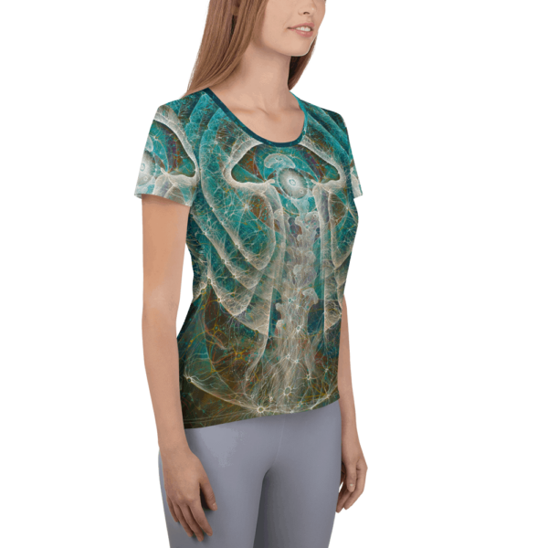 One Giant Consciousness Women's Athletic T-shirt - Image 3