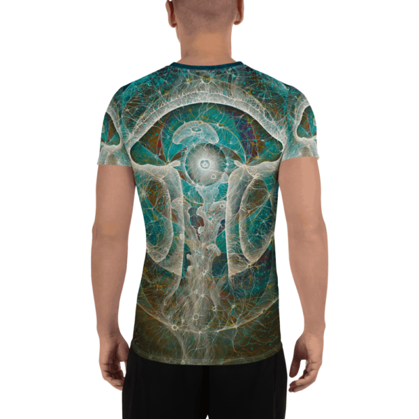 One Giant Consciousness All-Over Print Men's Athletic T-shirt - Image 2