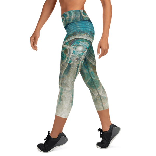 One Giant Consciousness Yoga Capri Leggings - Image 2