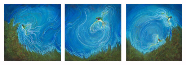 Hummingbird Triptych - Left - Image 2