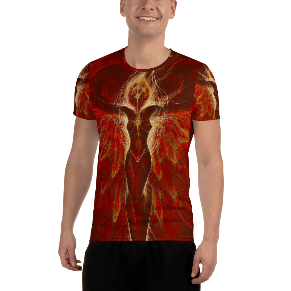 Priestess of the Fire Tribe – Men’s Athletic T-shirt